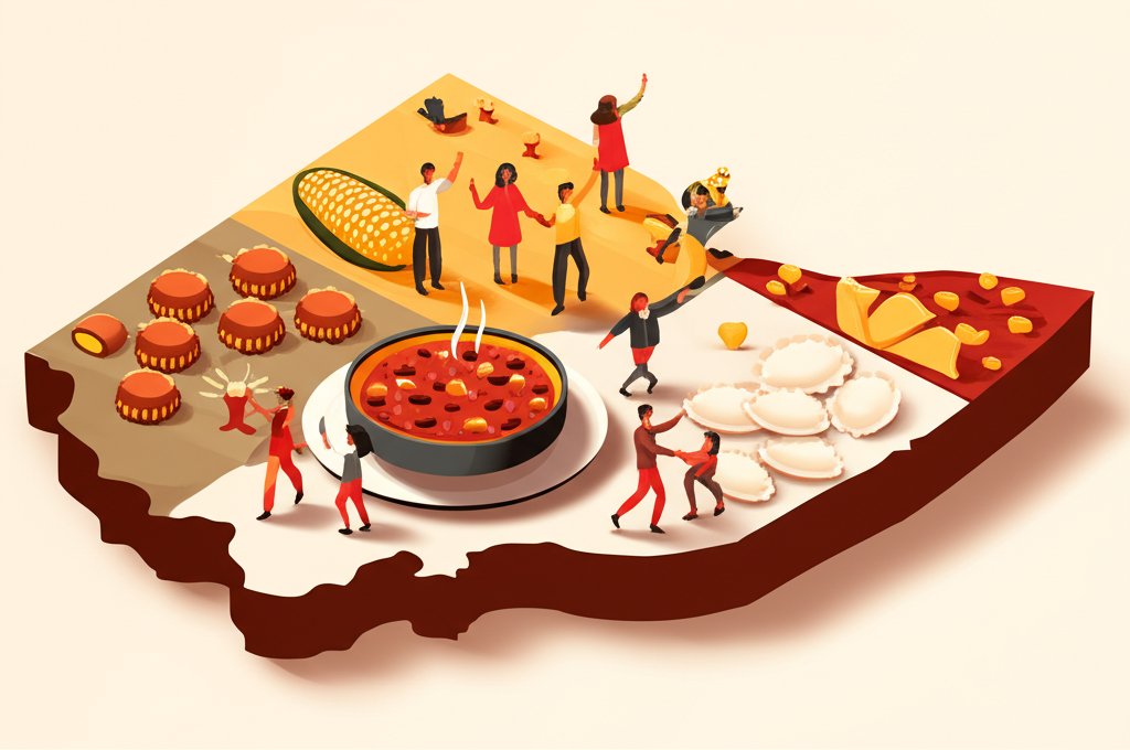 Best of Ohio: delicious food and vibrant folk dance showcase.